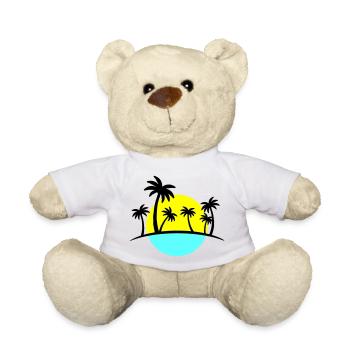 Palmiers de plage 3 - Nounours - blanc - Devant
