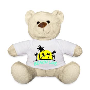 La vie à la plage - Nounours - blanc - Devant