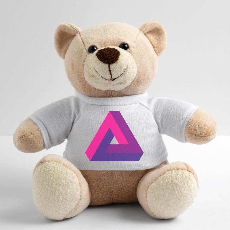 Mind-Bending Perspective: Impossible 3D Triangle Teddy Bear