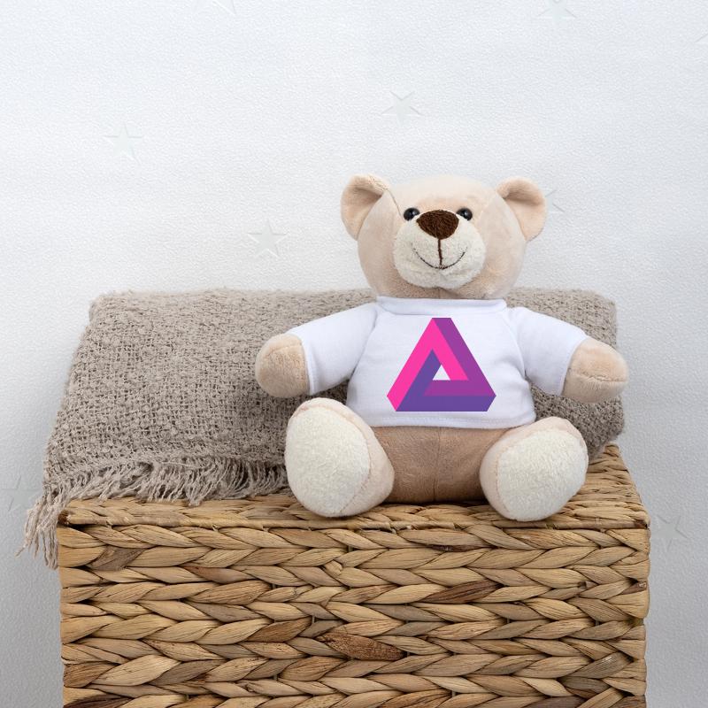 Mind-Bending Perspective: Impossible 3D Triangle Teddy Bear