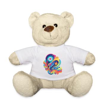 Creative Expression: The Magic of Colorful Shapes - Teddy Bear - white - Front