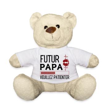 FUTUR PAPA - Nounours - blanc - Devant