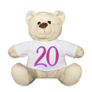 20. 20 JAHRE. 20-JÄHRIGES JUBILÄUM. 20-JÄHRIGES JUBILÄUM. - Teddy - Weiß - Vorne