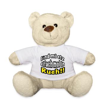 lönd mi etz eifach mol in Rueh - Teddy - Weiß - Vorne