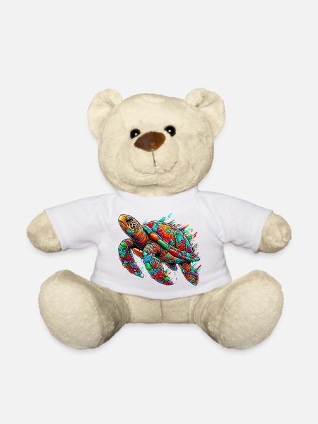 Schildkröte - Teddy - Weiß