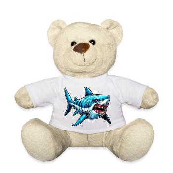 Shark - Teddy Bear - white - Front