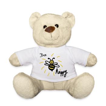 Bee happy - Teddy - Weiß - Vorne
