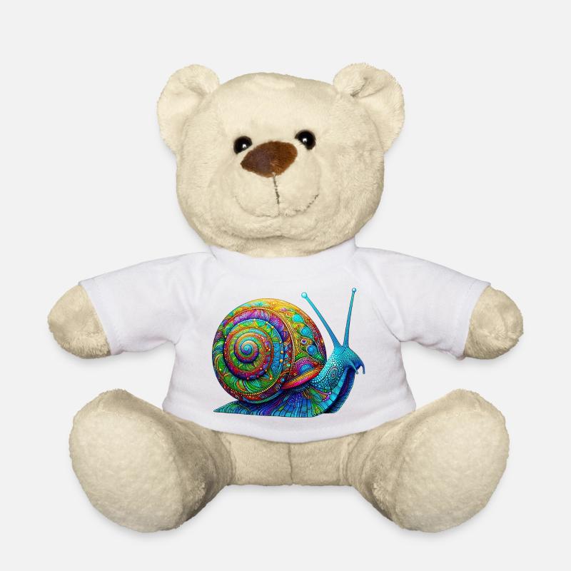 Schnecke - Teddy - Weiß