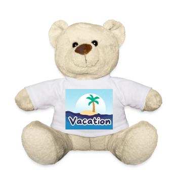 Vacances - Nounours - blanc - Devant