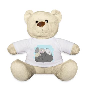 Illustrated design with vulture - Teddy Bear - white - Front