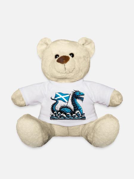 Scotland Loch Ness Monster - Teddy Bear - white