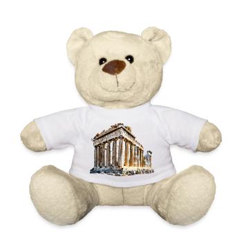 Wahrzeichen aus Griechenland - Teddy - Weiß - Vorne