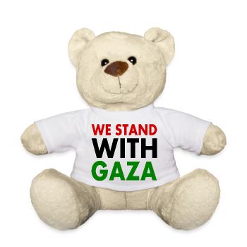 We stand with palestine - Teddy Bear - white - Front