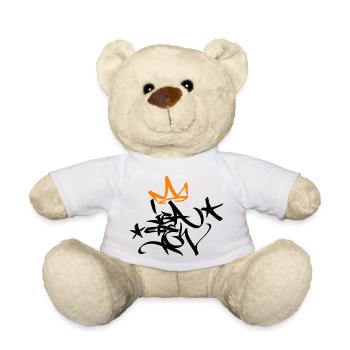 Graffiti Tag JGA Crew King 02 2C - Teddy - Weiß - Vorne