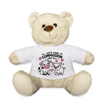 Compassion pour tous - Nounours - blanc - Devant