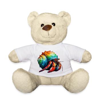 Hermit crab - Teddy Bear - white - Front
