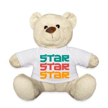 Superstar Star, Starlets and Stars - Teddy Bear - white - Front
