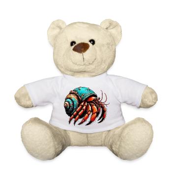 Hermit crab - Teddy Bear - white - Front