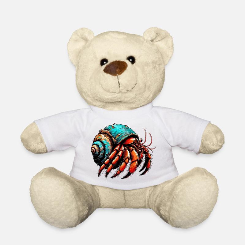 Bernard l'ermite - Nounours - blanc