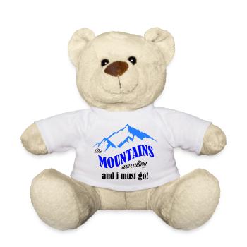 Les montagnes appellent la copie - Nounours - blanc - Devant
