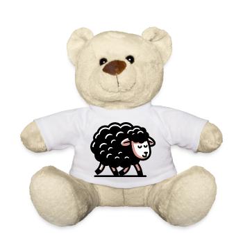 Schwarzes Schaf - Teddy - Weiß - Vorne