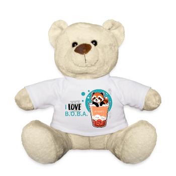 i love Boba - Teddy - Weiß - Vorne