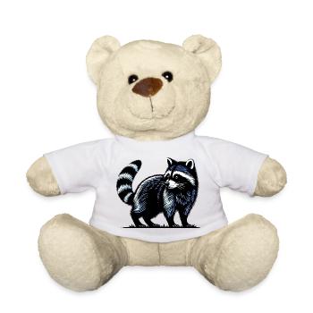 Raton laveur - Nounours - blanc - Devant