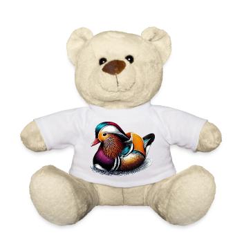 Mandarin duck - Teddy Bear - white - Front