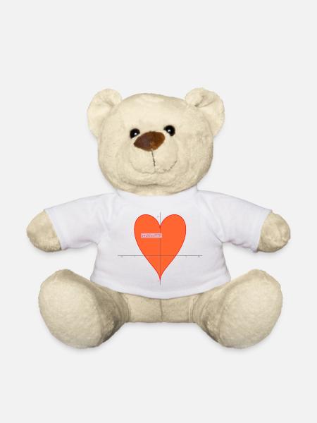 Heart - Teddy Bear - white