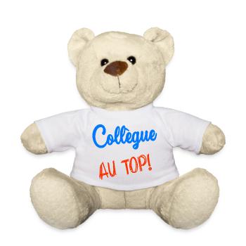 COLLEGUE. RETRAITE. RETRAITE. RETRAITEE - Nounours - blanc - Devant