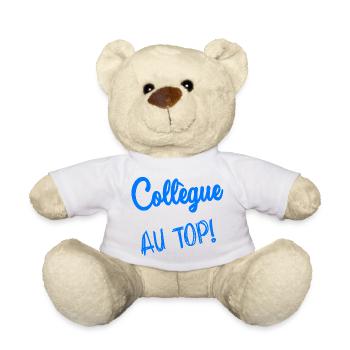 COLLEAGUE. START. EMPLOYMENT. HUMOR. MANAGER. CHIEF - Teddy Bear - white - Front