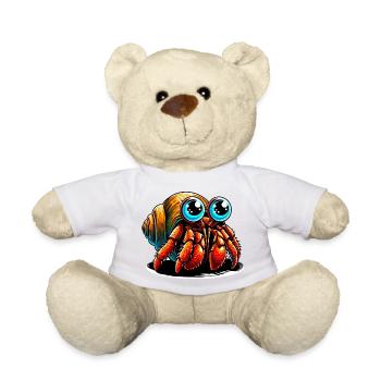 Hermit crab - Teddy Bear - white - Front