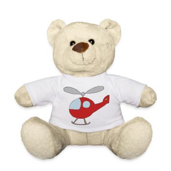 hélicoptère - Nounours - blanc - Devant