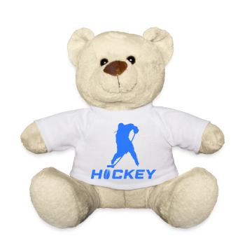 eishockey spieler - Teddy - Weiß - Vorne