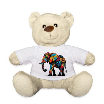 Éléphant - Nounours - blanc - Devant
