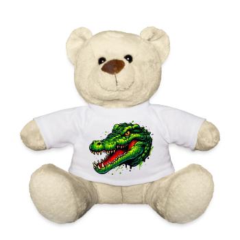 Alligator-Krokodil - Teddy - Weiß - Vorne