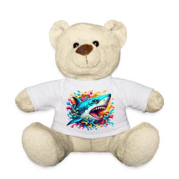 Shark - Teddy Bear - white - Front
