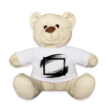 Pinselstrich Rahmen - Teddy - Weiß - Vorne