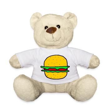 Great hamburger - Teddy Bear - white - Front