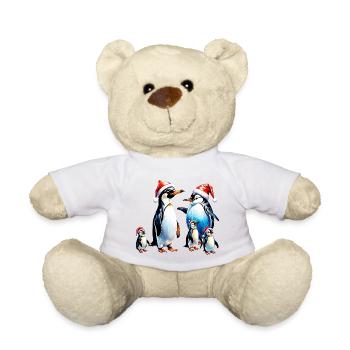 Cute Penguins - Teddy Bear - white - Front