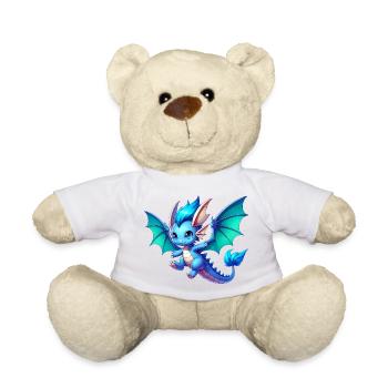 Dragon - Teddy Bear - white - Front