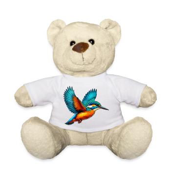 Martin-pêcheur - Nounours - blanc - Devant