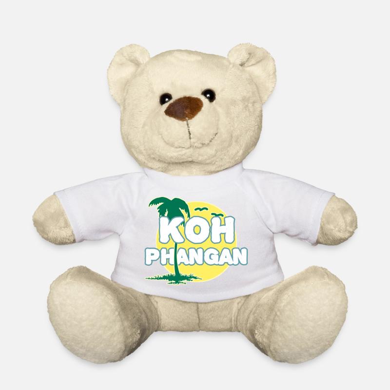 Full Moon Palm Tree K8h Phangan - Teddy Bear - white