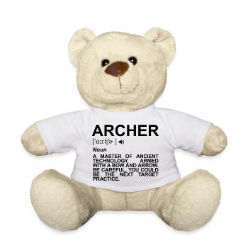 Bogenschütze Bedeutung - Teddy - Weiß - Vorne