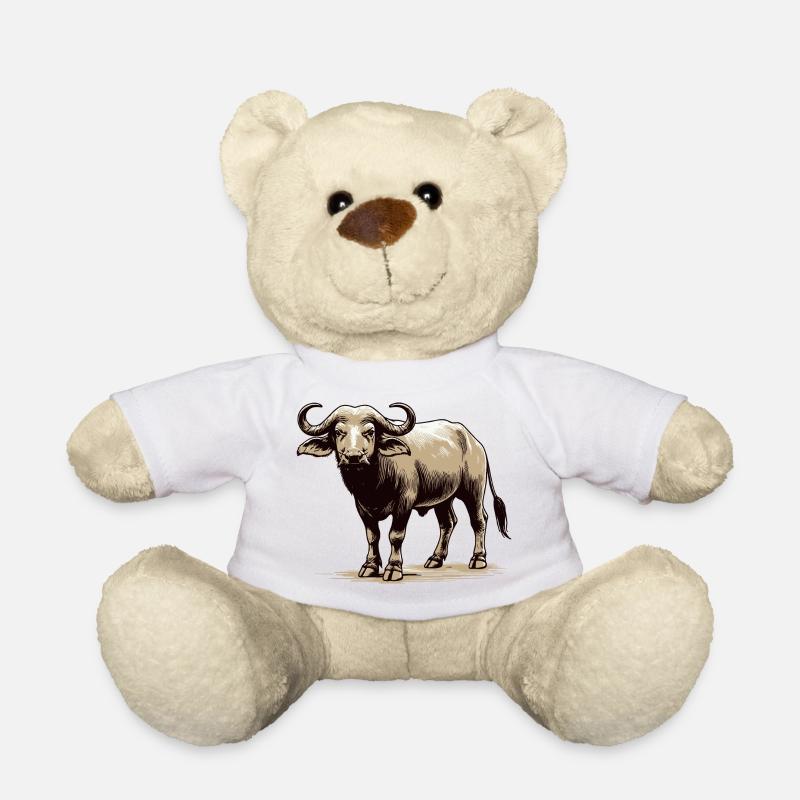 Buffalo - Teddy Bear - white
