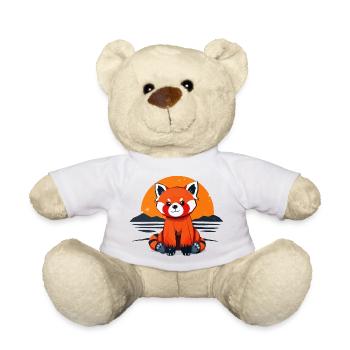 Charmanter Roter Panda - Teddy - Weiß - Vorne
