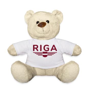 Riga T-Shirt – Capital City Love - Teddy Bear - white - Front