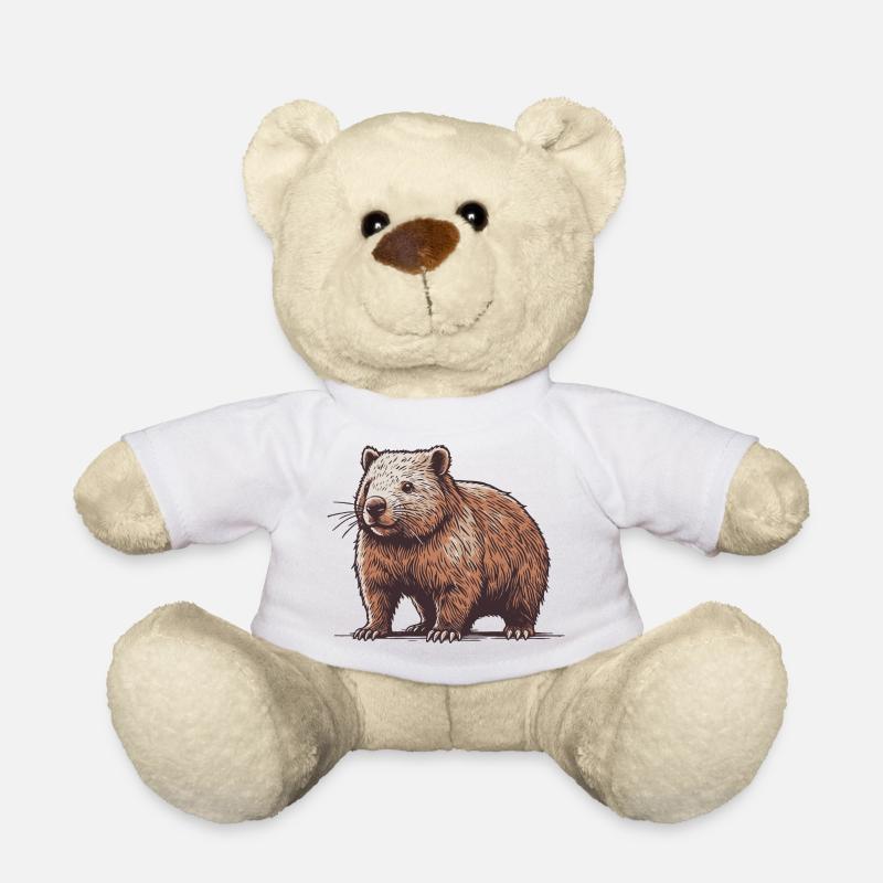 Wombat - Nounours - blanc