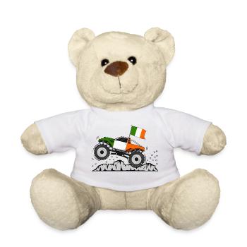 Monstertruck Irland Flagge - Teddy - Weiß - Vorne