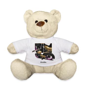 Star (gold) // Illustration - Teddy - Weiß - Vorne